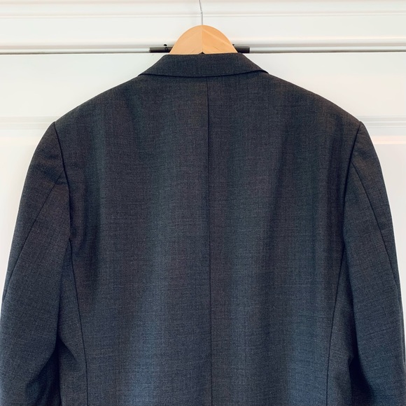 Suit Supply Blazer Vitale Barberis Canonico Super 110s Wool Jacket Gray Size 42L - Picture 5 of 9
